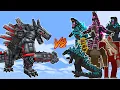 Lagu MECHA GODZILLA vs GODZILLA, KING KONG | MINECRAFT PE BATTLE