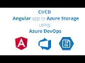 Angular Azure DevOps Angular app to Azure Storage using Azure DevOps