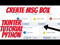 how to create message box in tkinter python