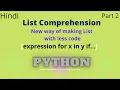 How to make a List in Python with List Comprehension part2