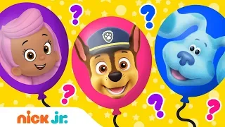 balloon popping fun ep 1 w paw patrol bubble guppies u0026 blues clues balloon pop nick jr 