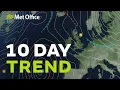 10 Day Trend - How long will the sunny weather last