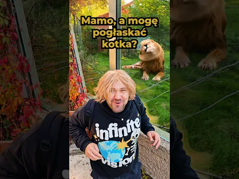 Maciuś chciał pogłaskać KOTKA, a mama nie patrzyła 😱🦁 #śmieszne #rodzinka #zoo