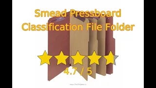 Let s review Smead Pressboard Classification File Folder