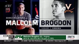 2016 NBA Draft Pick Malcolm Brogdon Milwaukee Bucks