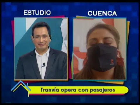 Tranvía opera con pasajeros