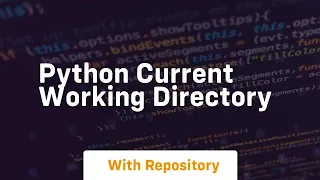 python current working directory