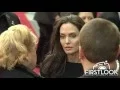 Angelina Jolie greeting fans before walking the Red Carpet at the Kung Fu Panda 3 Premiere