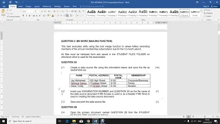 Office Data Processing L3 - Mail Merge and Data source