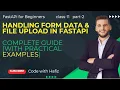 FastAPI Advanced File Uploads - Multiple Files Cloud Storage Security Part 2 Code With Hafiz
