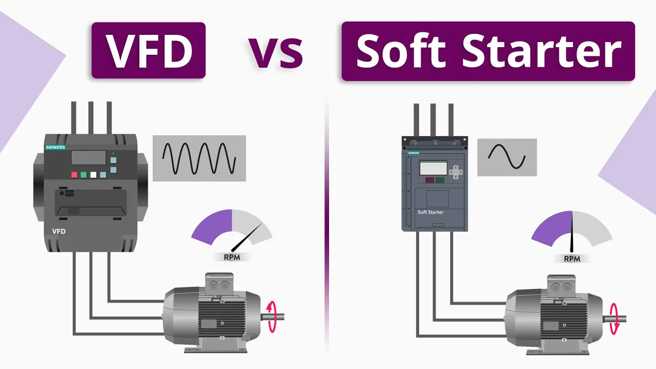 What is the Difference between VFD and Soft Starter?