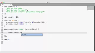 9 NODE JS PROCESS STDIN STDOUT