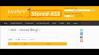 Stored XSS - 2 bWAPP Change secret