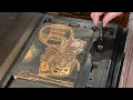 Letterpress printing Howard s favorite cut with a 10x15 Chandler Price Gordon style jobbing press