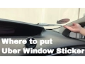 Where to place Uber Trade Dress Window Decal Sticker