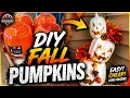 Stackable Fall Pumpkins - Dollar Store DIY