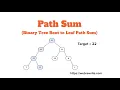 Path Sum LeetCode 112 Binary Tree Root to Leaf Path Sum Equal to a Given Number