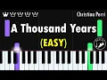 Download Lagu Christina Perri - A Thousand Years - Easy Piano Tutorial