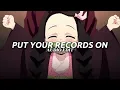 Download Lagu Put Your Records On • Corinne Bailey Rae [audio edit]