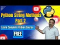 Mastering Python String Methods Part 2 - Essential Techniques for Beginners learn python for free