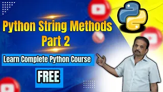 Mastering Python String Methods Part 2 - Essential Techniques for Beginners learn python for free