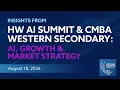 Insights from HW AI Summit CMBA Western Secondary AI Growth Market Strategy 8 18 26