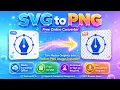 SVG to PNG Free Converter Transparent up to 4 Scale