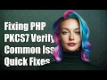 Download Lagu PHP openssl_pkcs7_verify-problemen oplossen: veelvoorkomende problemen en oplossingen