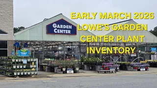 LOWE S Garden Center - Early March 2026 Plant Inventory Shrubs Perennials And Annuals Zone 8a