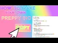 How to make your own preppy bio in roblox
