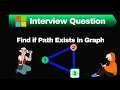 Find if Path Exists in Graph LeetCode 1971 Python Solution