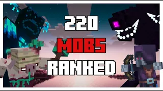 Ranking EVERY Minecraft Mob Ever 220 Mobs