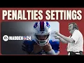 How to Adjust Penalties Settings in Madden 24 - Offside False Start Facemask Block