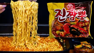 진짬뽕 라면 먹방ASMR MUKBANG SPICY FIRE NOODLES ラーメン eating sounds