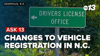 Changes are coming to vehicle registration in North Carolina