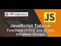 12 JavaScript Tutorial Functions Local and Global Variables Scope
