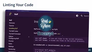 Run Ruff on Your Python Code ruff check and ruff rule Explained