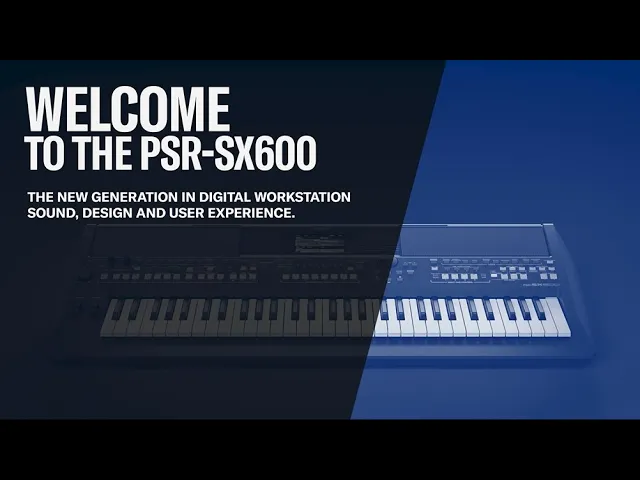 Yamaha - Teclado Arranjador Workstation Profissional PSR-SX600