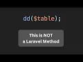Things You May Not Know About dd in Laravel