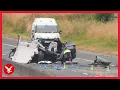 Five teenagers killed and child injured in head-on motorway crash