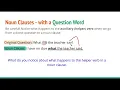 Noun Clauses with WH Question Word