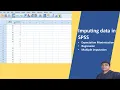 Replacing missing values Imputing Data In SPSS Part-2 EM Multiple imputations