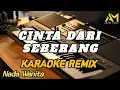 Lagu CINTA DARI SEBERANG KARAOKE REMIX NADA CEWEK | ZIDAN - AZURA MUSIK COVER