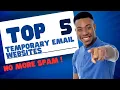 Top 5 Temporary Email Websites Protect Your Inbox