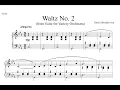 Waltz No 2 Dmitri Shostakovich - Piano with Sheet