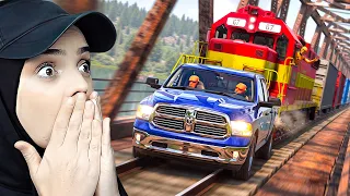 TRENE KAFA TUTAN ARABANIN BAŞINA GELENLER! 😱🚂
