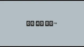 3D Flip Clock using Html CSS jQuery Flipclock js