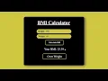 Calculate Your BMI Easily with Our BMI Calculator Website HTML CSS and JavaScript