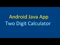 Two Digit Calculator App Android Java