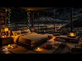 Lagu Harmonious Jazz Serenade To Blow Away Stress - Sweet Jazz \u0026 Fireplace Sound In Cozy Bedroom Ambience